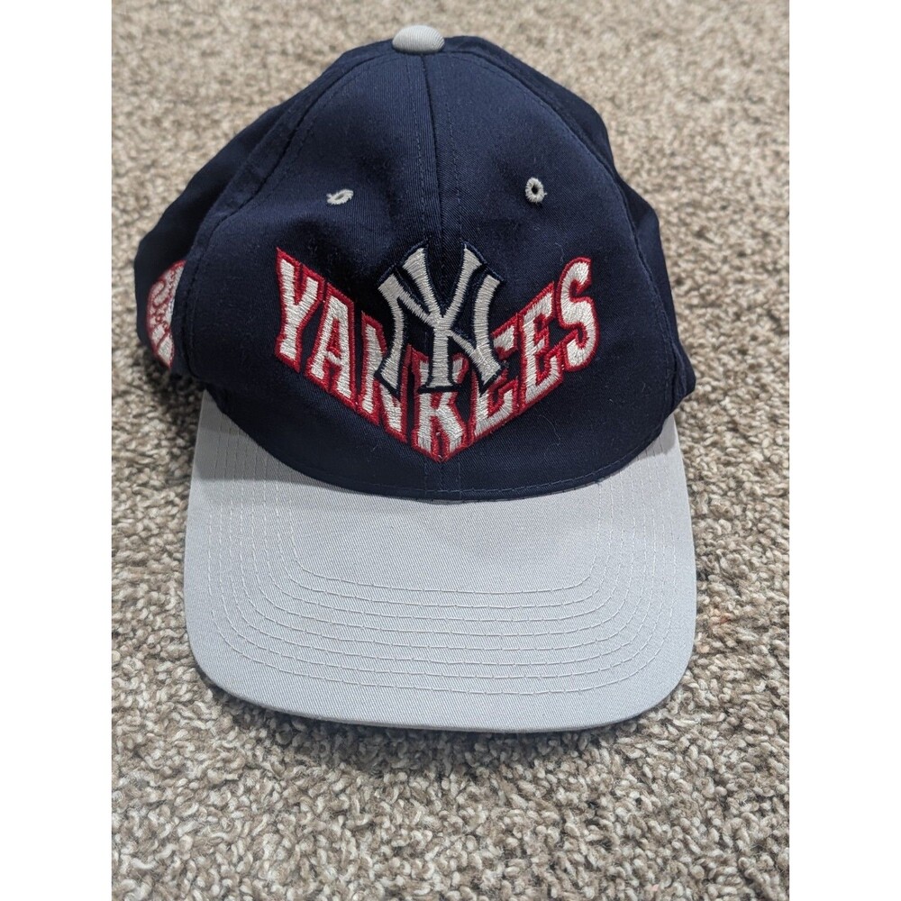 Annco New York Yankees Hat Mens OSFA Navy Blue Vintage 90's Snapback MLB Cap